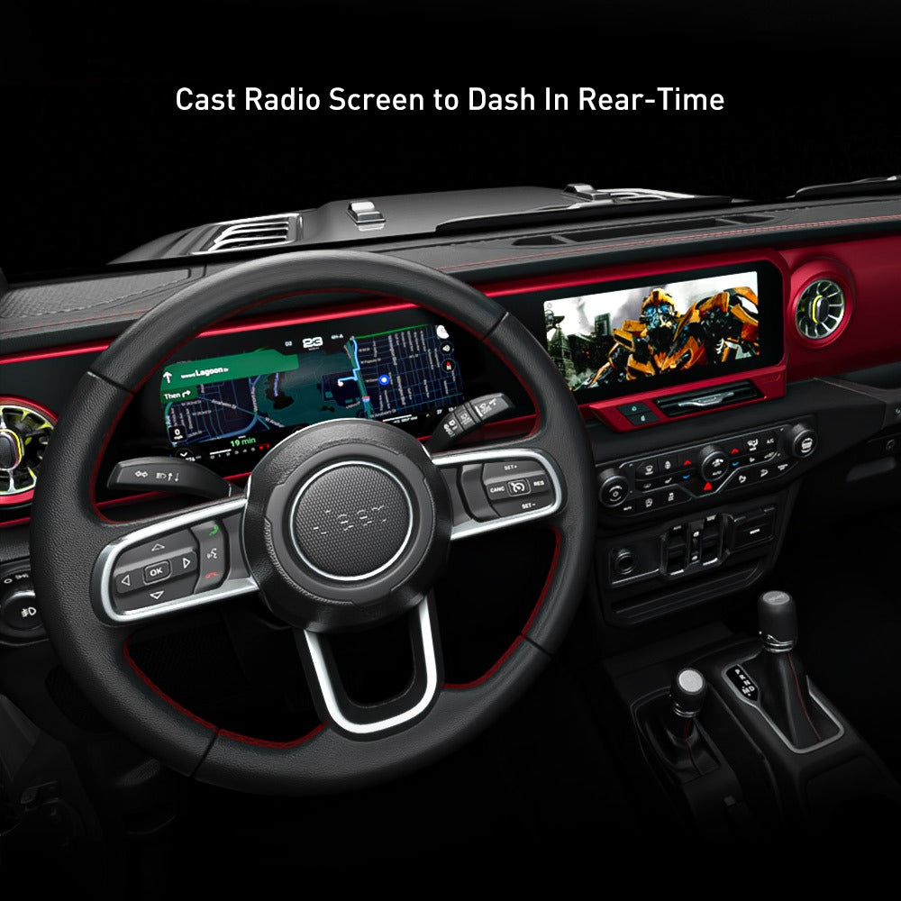 Pantalla Dashboard Digital Carobotor JEEP WRANGLER JL-JT 4XE LHD 2018-2023/ 2025 Naranja