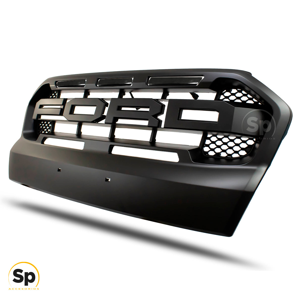PARRILLA TIPO RAPTOR LED AMBAR PARA FORD RANGER 2017 - 2019