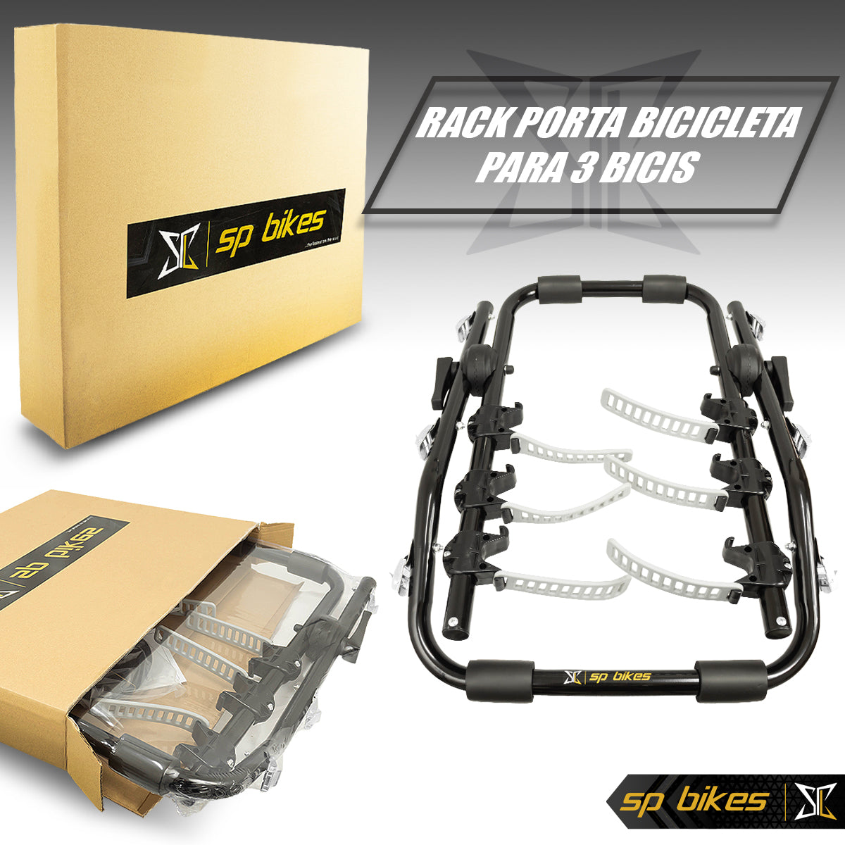 RACK PORTABICICLETAS UNIVERSAL DE CAJUELA PARA 2 Y 3 BICIS