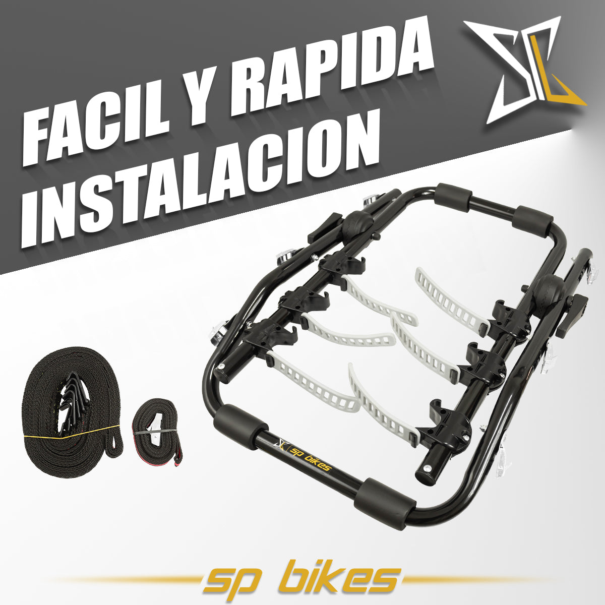 RACK PORTABICICLETAS UNIVERSAL DE CAJUELA PARA 2 Y 3 BICIS