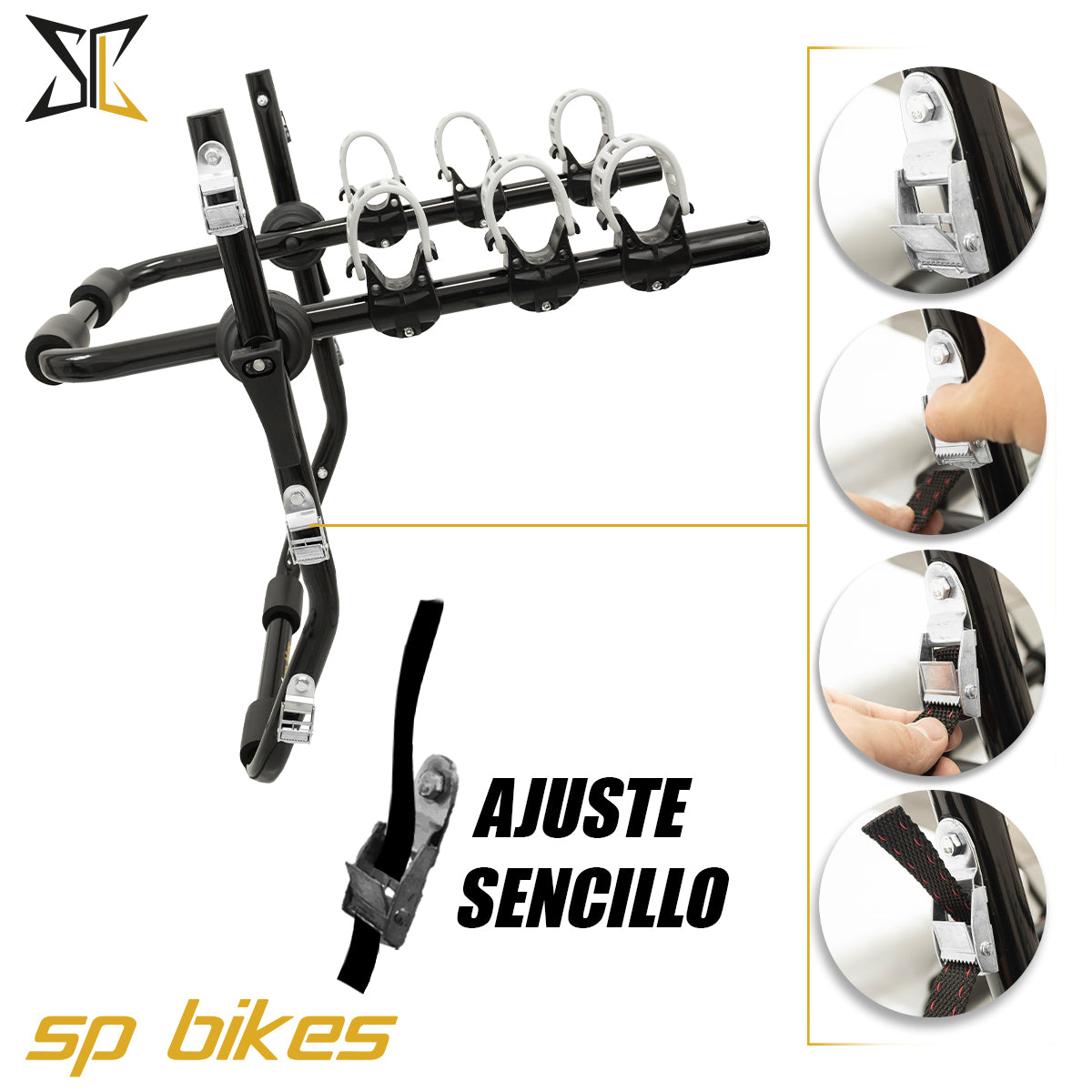 RACK PORTABICICLETAS UNIVERSAL DE CAJUELA PARA 2 Y 3 BICIS