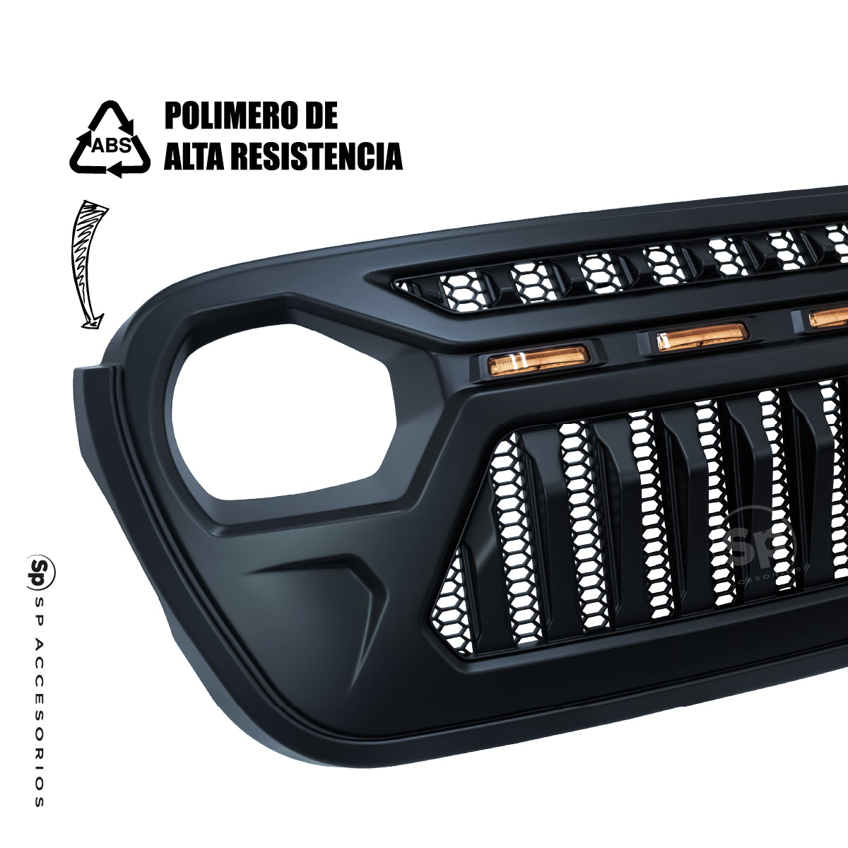 PARRILLA ANGRY LED PARA JEEP WRANGLER JL 2018 - 2024