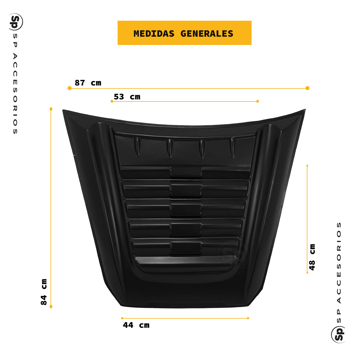 TOMA DE AIRE DE COFRE UNIVERSAL TOYOTA HILUX 2016-2023 NISSAN NP300 FRONTIER 2016-2023