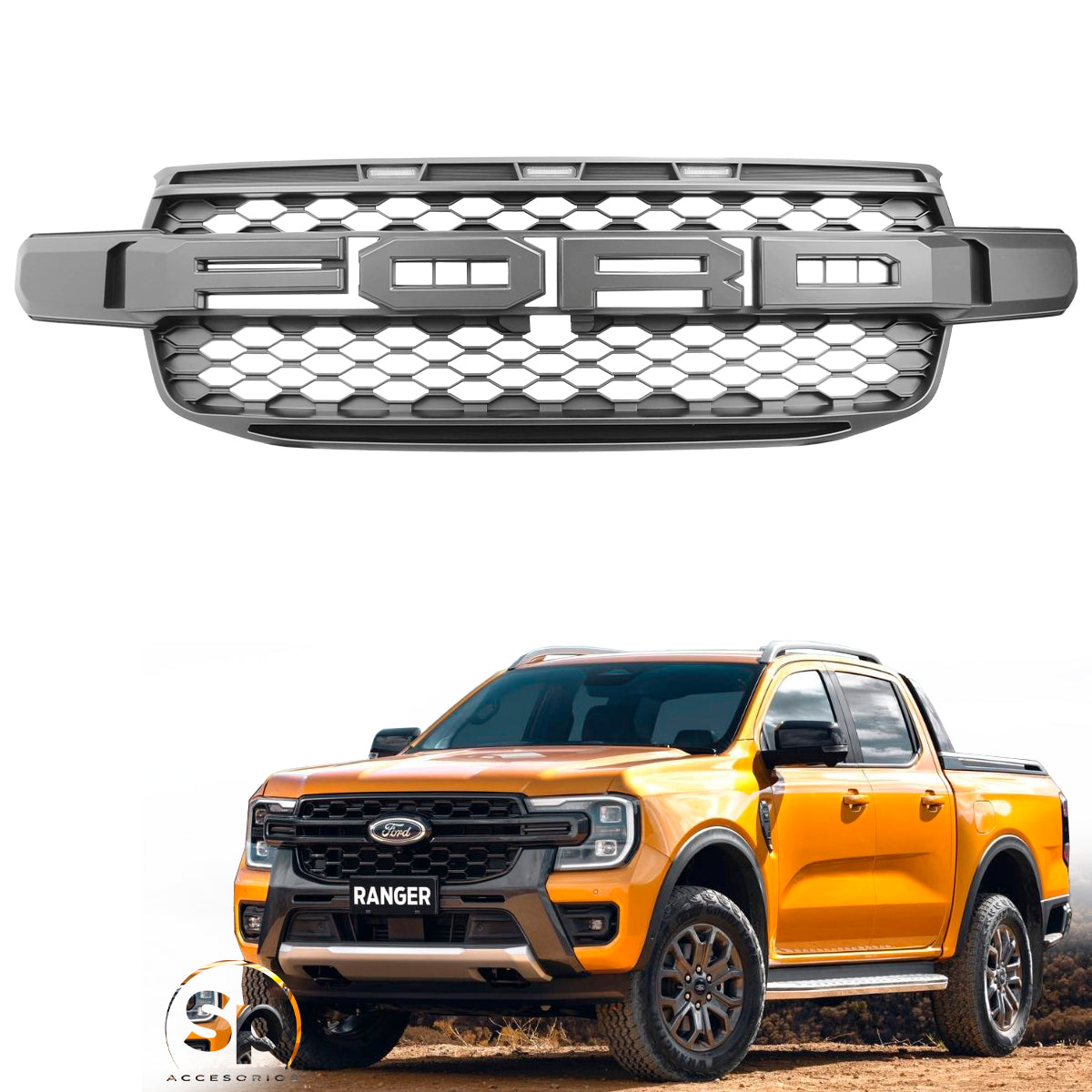 PARRILLA TIPO RAPTOR PARA FORD RANGER 2023