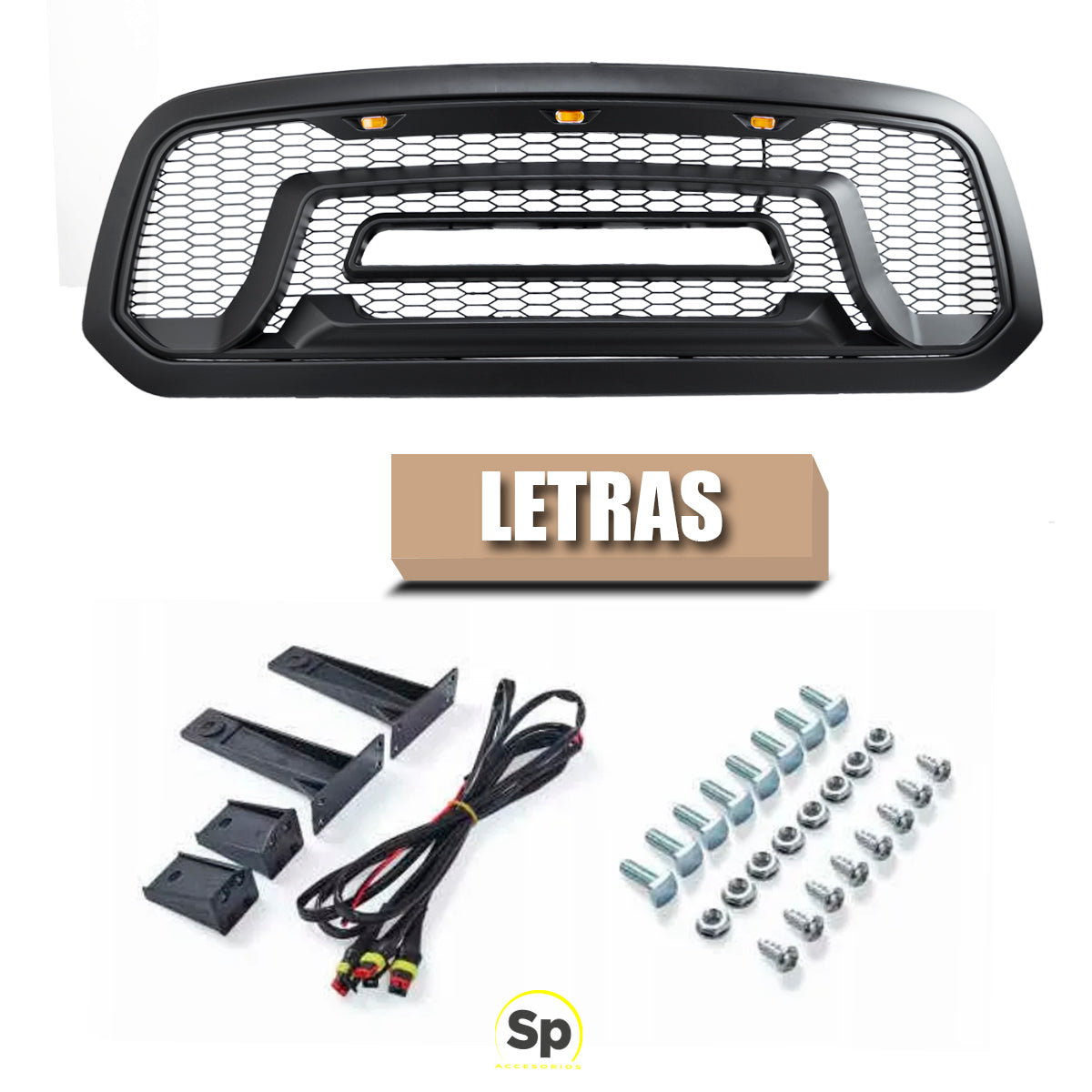 PARRILLA LED TIPO REBEL PARA DODGE RAM 1500 2013 - 2018