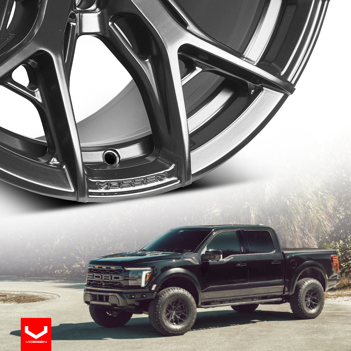 Rin Vossen 18x9-6x139.7 Satin Black Chevrolet Colorado