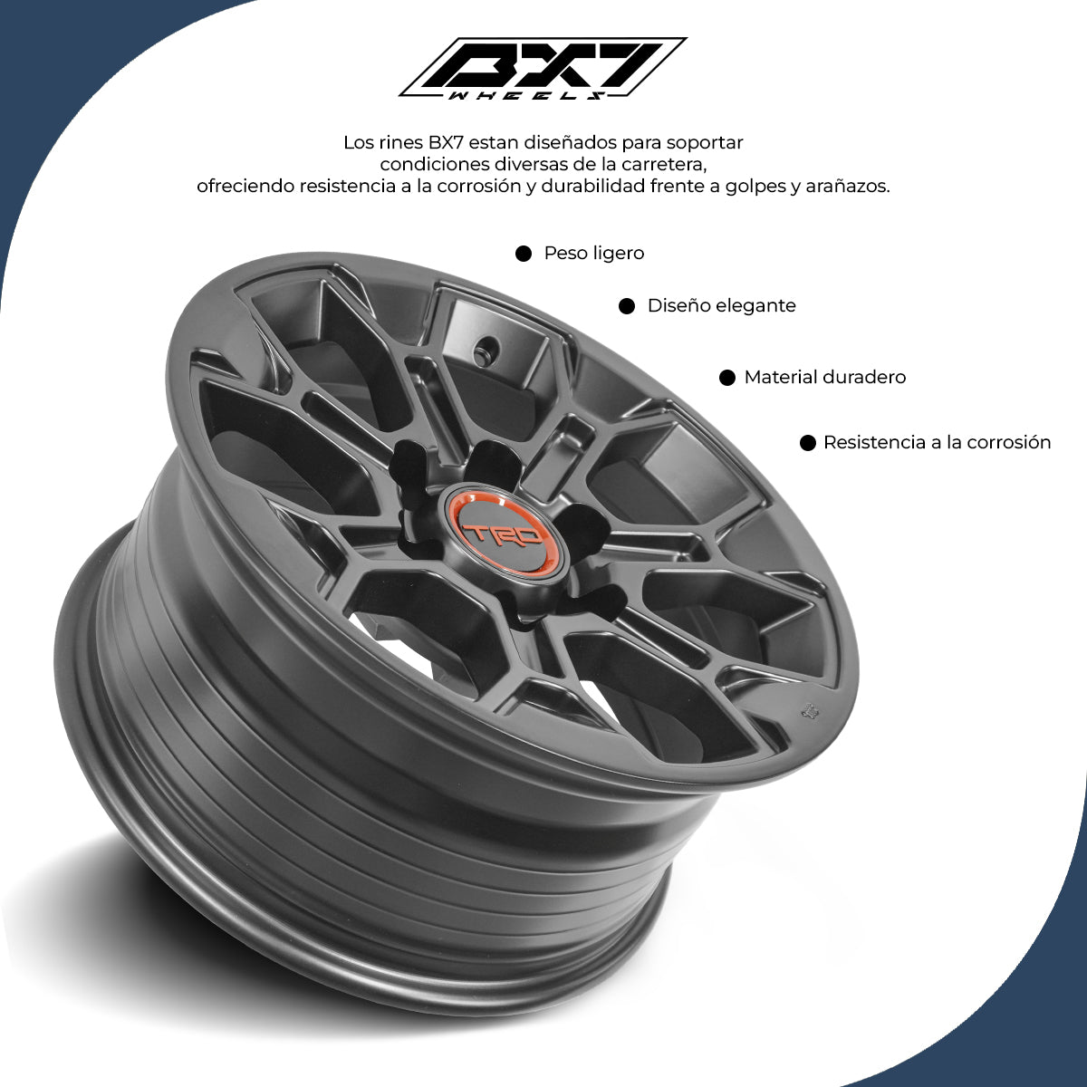 RIN BX7 FW6 17 6X139.7/ ET 5/ CB 106.1/ MATTE BLACK