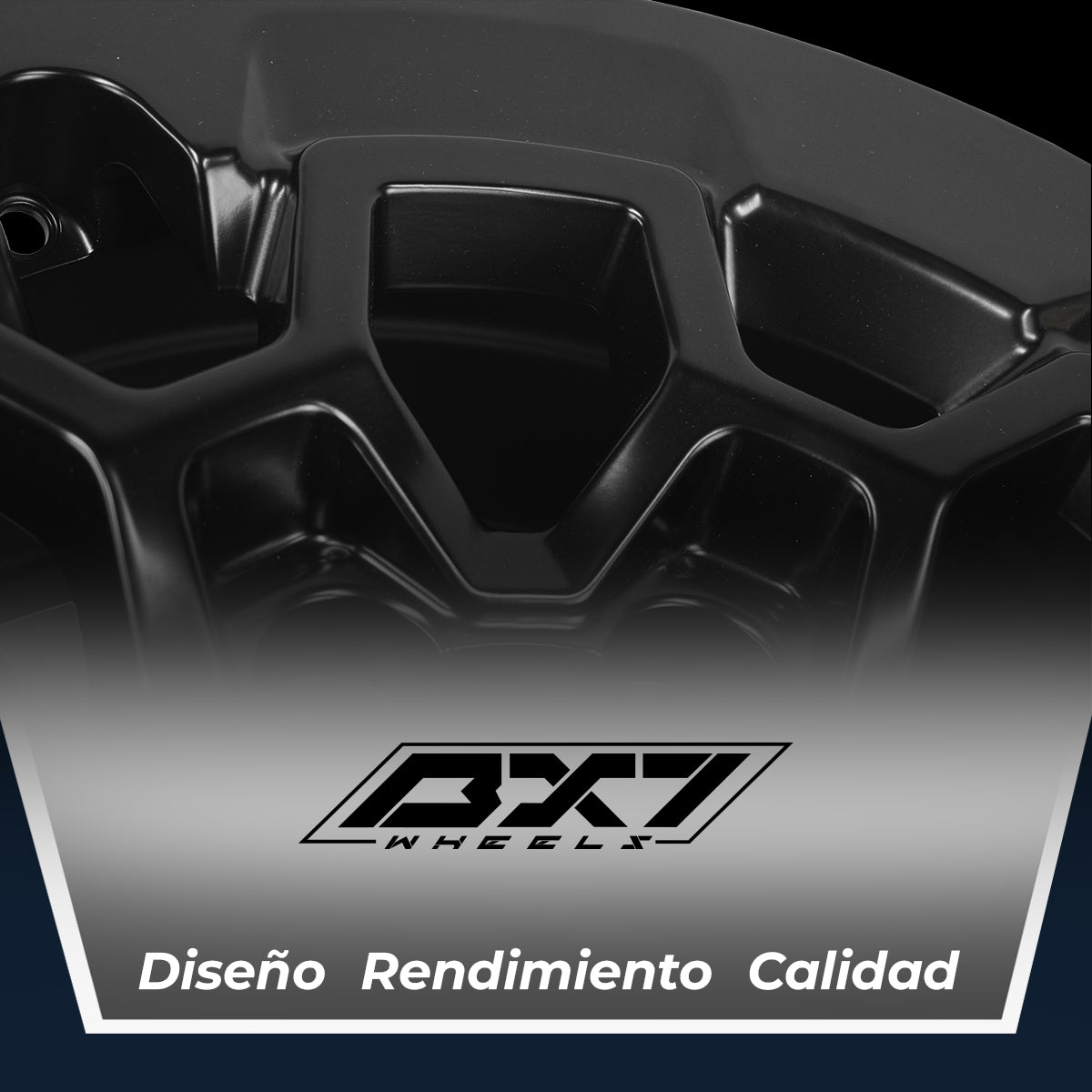 RIN BX7 FW1 17 6X139.7 / ET 20/ CB 106.1/ SATIN BLACK