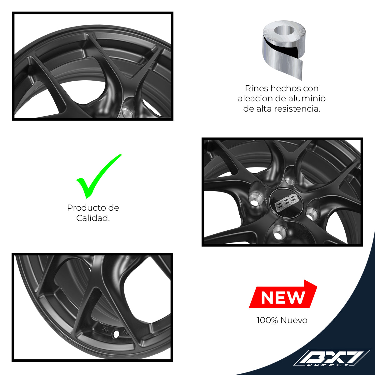 RINES BX7 FW4 14 4X100/114.3/ ET 30/ CB 73.1/ Satin Black