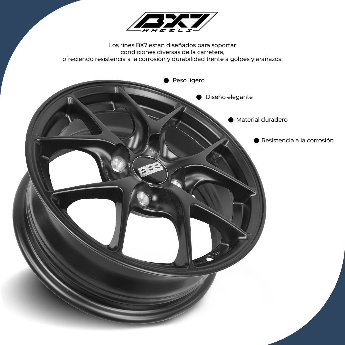 RINES BX7 FW4 14 4X100/114.3/ ET 30/ CB 73.1/ Satin Black
