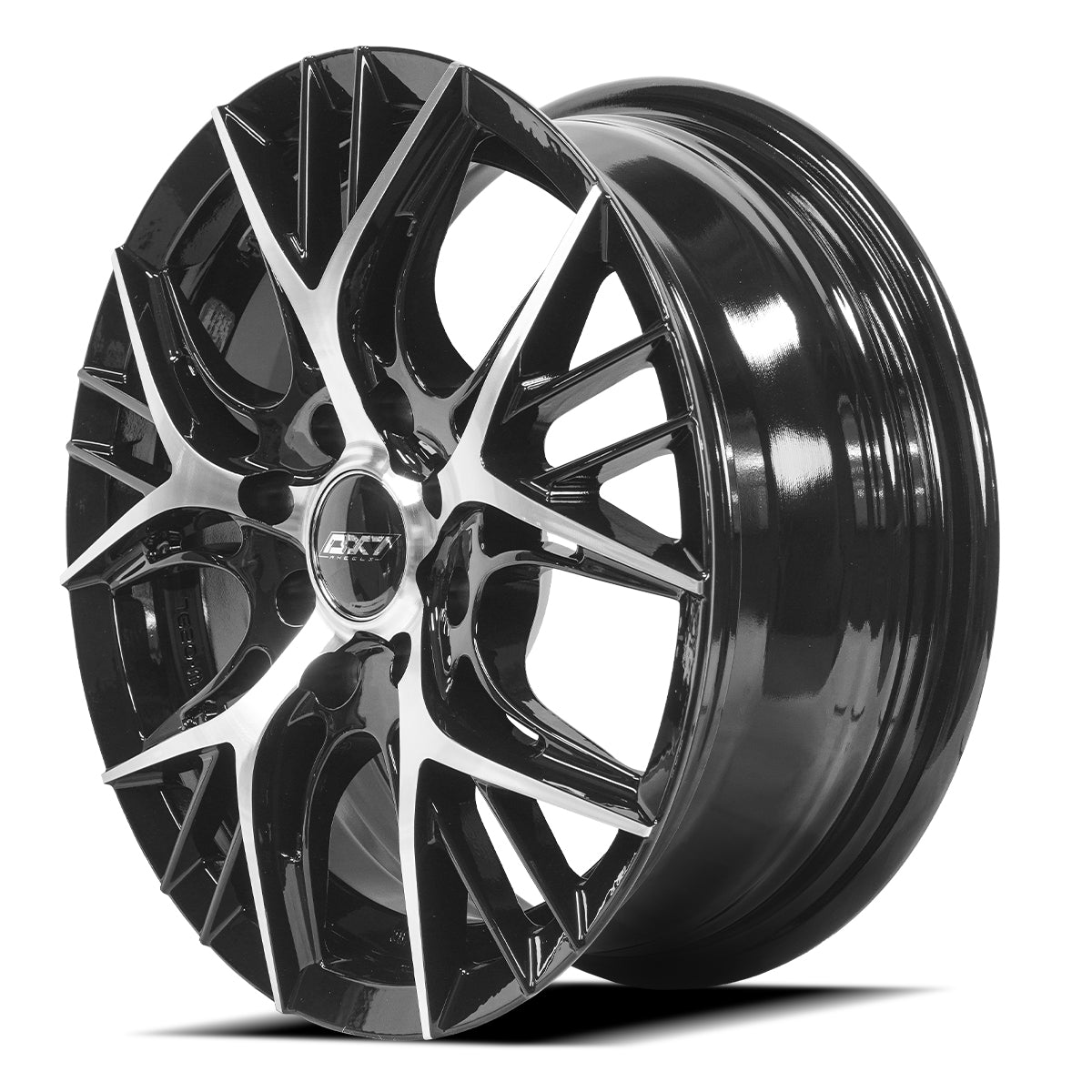 RINES BX7 FW0 14 4X100/114.3 / ET 35/ CB 73.1/ BLACK POLISH FACE