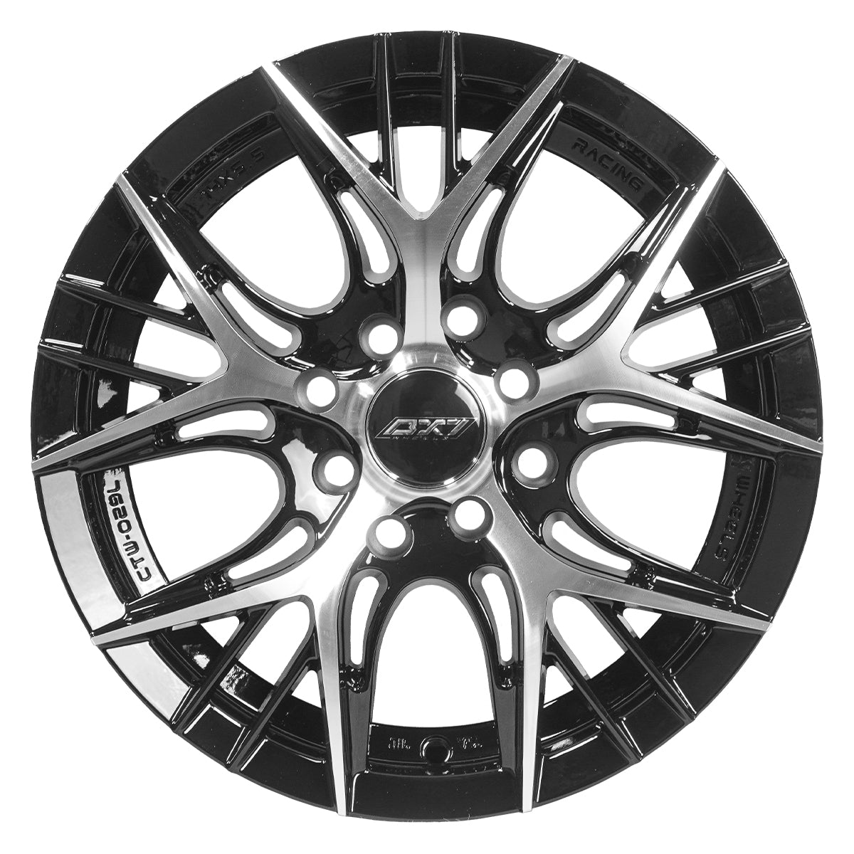 RINES BX7 FW0 14 4X100/114.3 / ET 35/ CB 73.1/ BLACK POLISH FACE