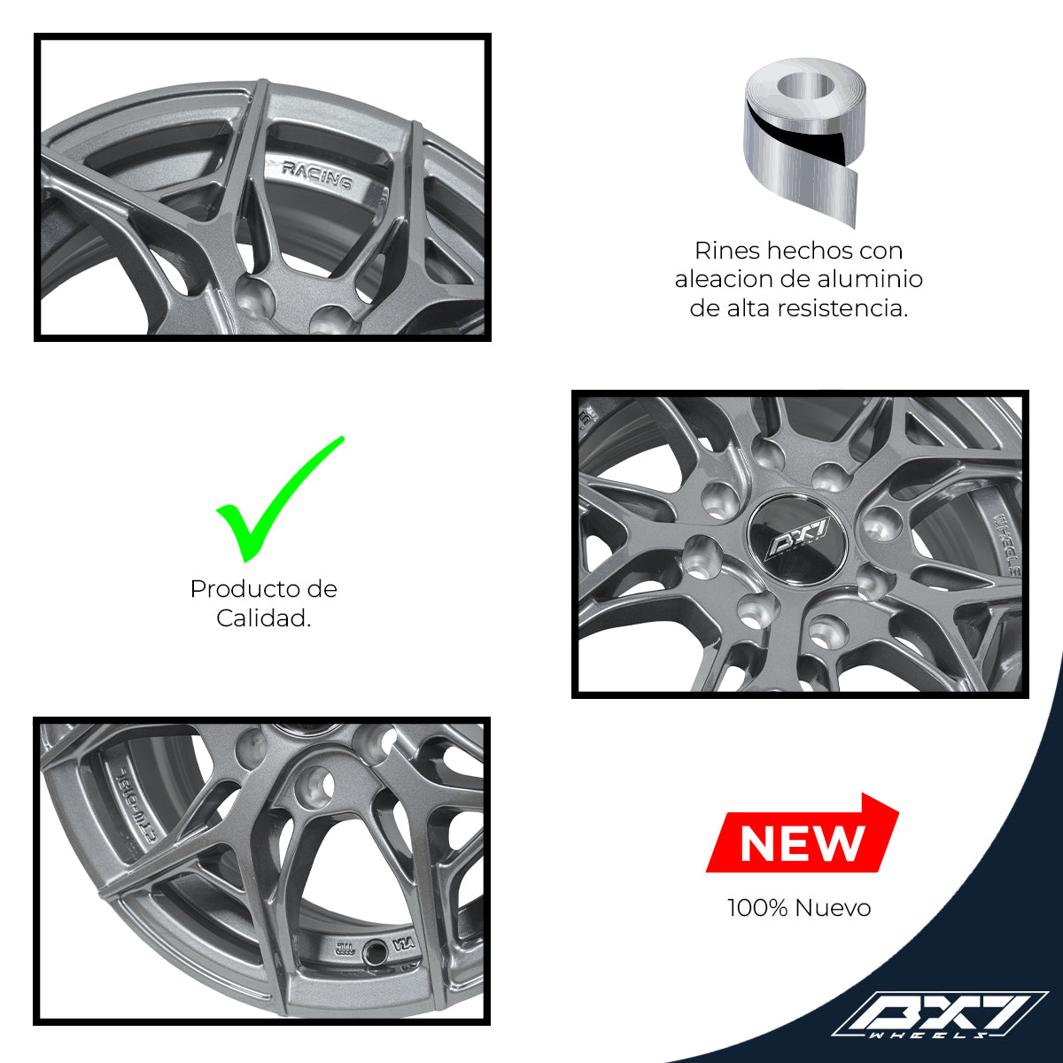 RINES BX7 FW1 13 4X100/114.3/ ET 35/ CB 73.1/ GREY