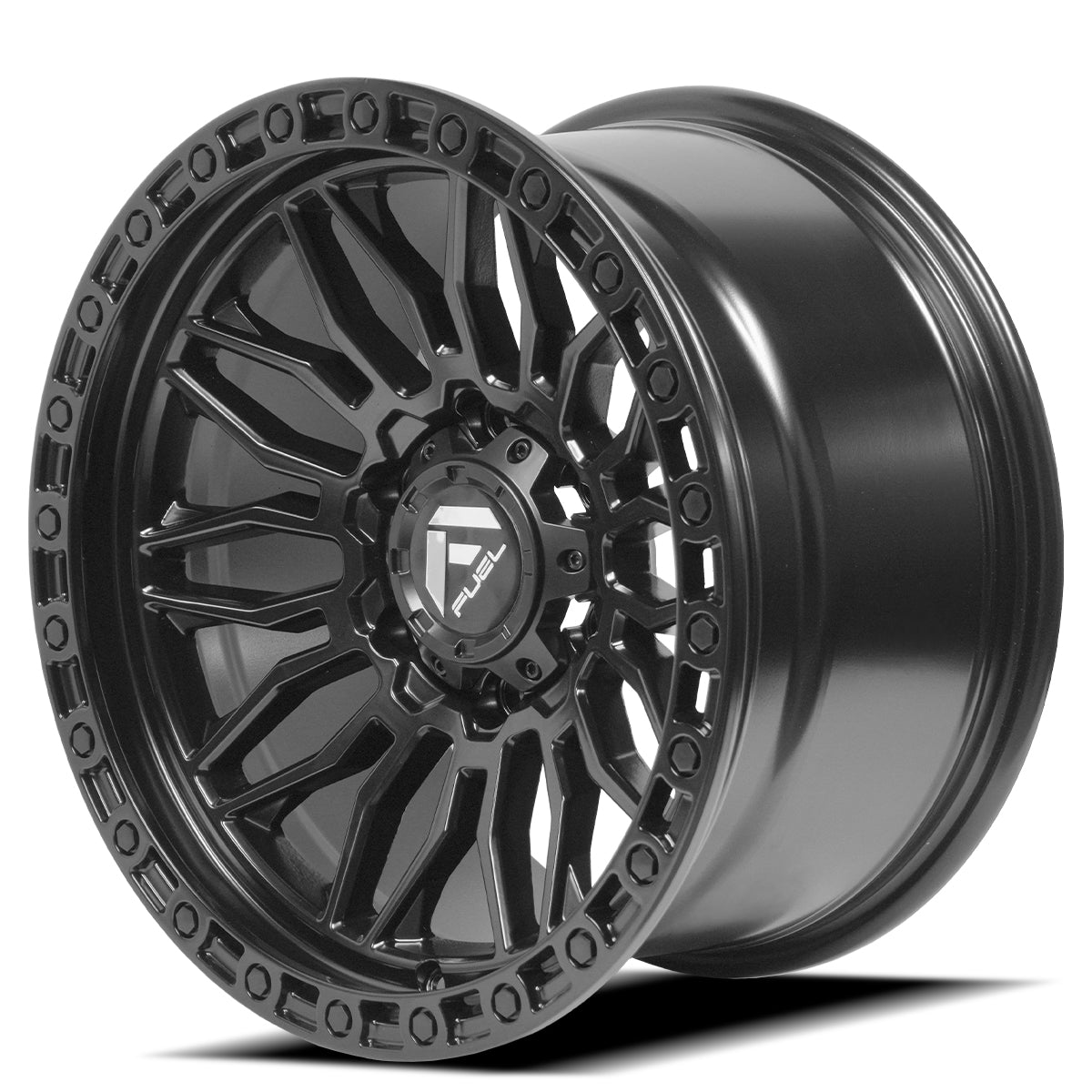 RIN BX7 FW9 17 6X139.7/ ET 0/ CB 110/ NEGRO-MATE BLACK POLISHLASTIC RIVERTS