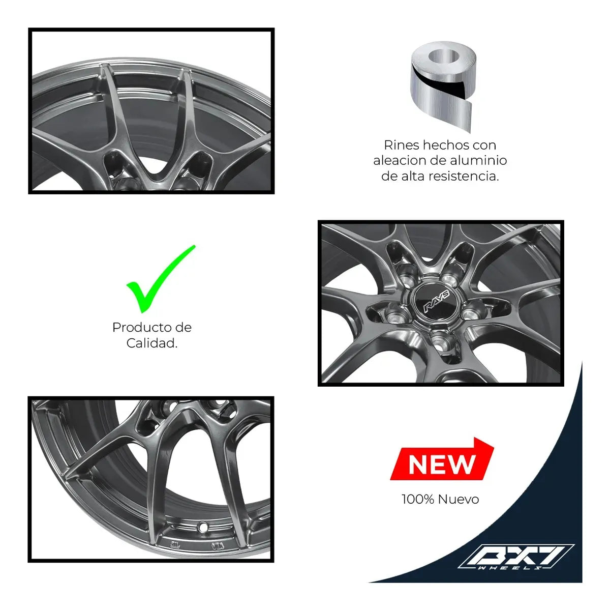 Rin Bx7 17x7.5 5/112 Et35 Negro/matte Black