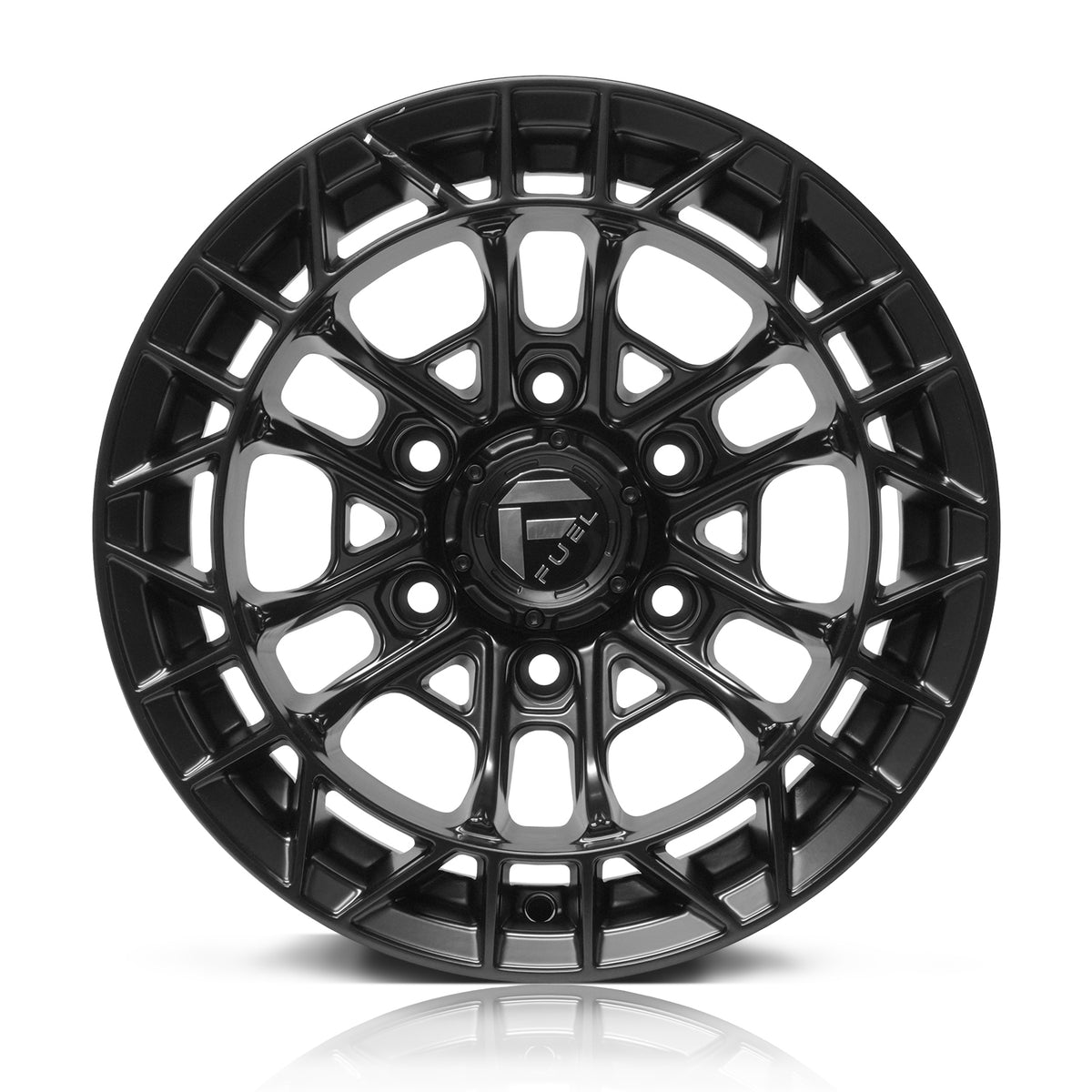RIN BX7 WHEELS 15X8 6/139.7 ET: -10 CB: 110.1 NEGRO/FULL MATTE BLACK