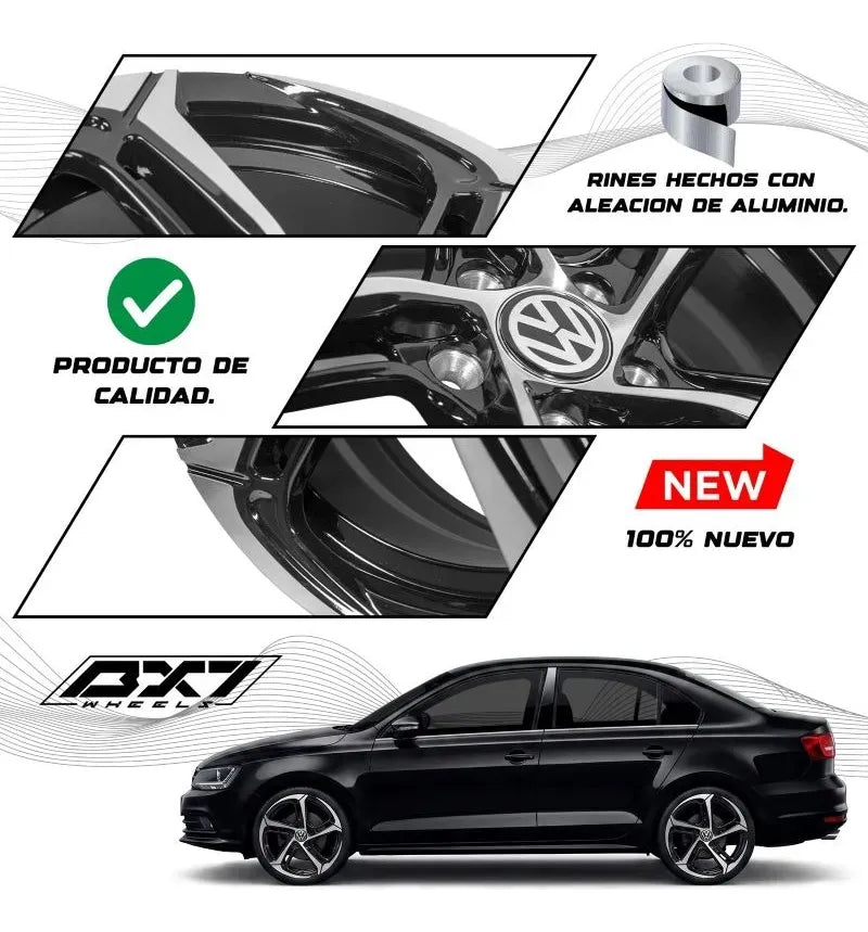 Rin 15 5/100 Deportivo Tipo Premium Vw Vento Jetta Golf