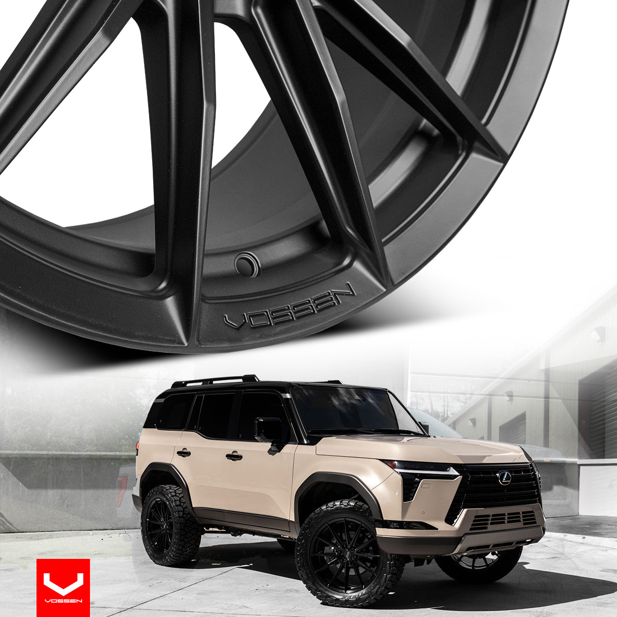 RIN VOSSEN 20X9.5 - 6X135 - ET15 -DEEP - 87.1 - SB - SATIN BLACK