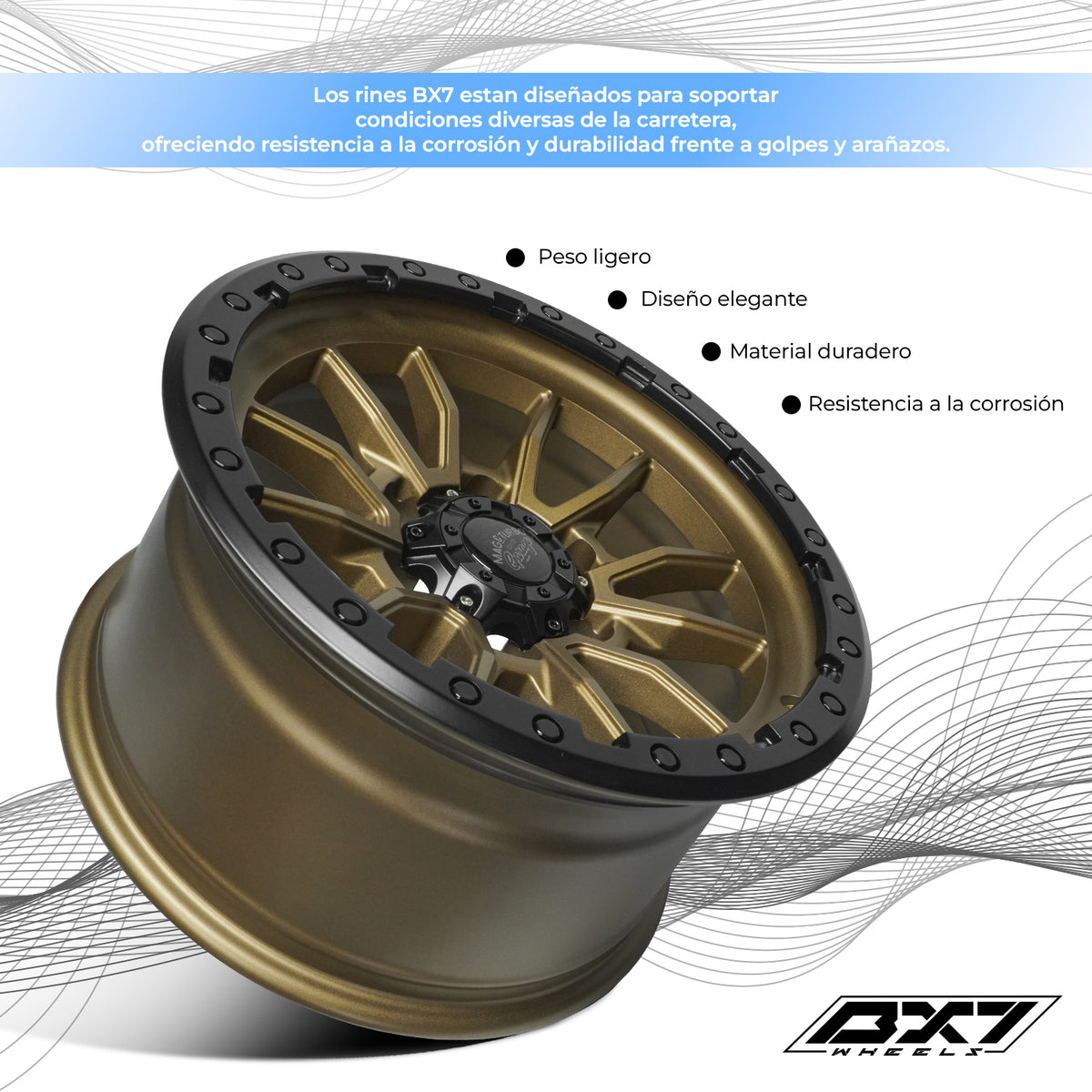 RIN BX7 WHEELS 17X9 6/139.7 ET0 CB106.1