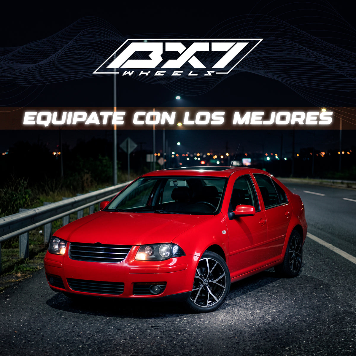 RIN BX7 WHEELS 17X7.5 5/100 ET: 35 CB: 57.1 NEGRO/BLACK MACHINED FACE