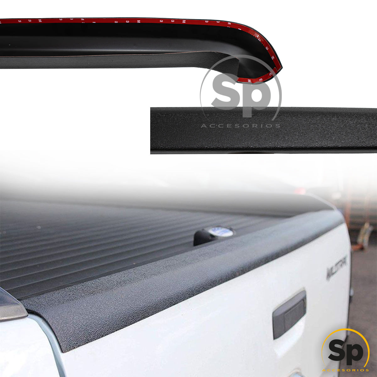 JINETES MOLDURAS DE CAJA BATEA PLASTICO ABS PARA FORD RANGER 2016 - 2023