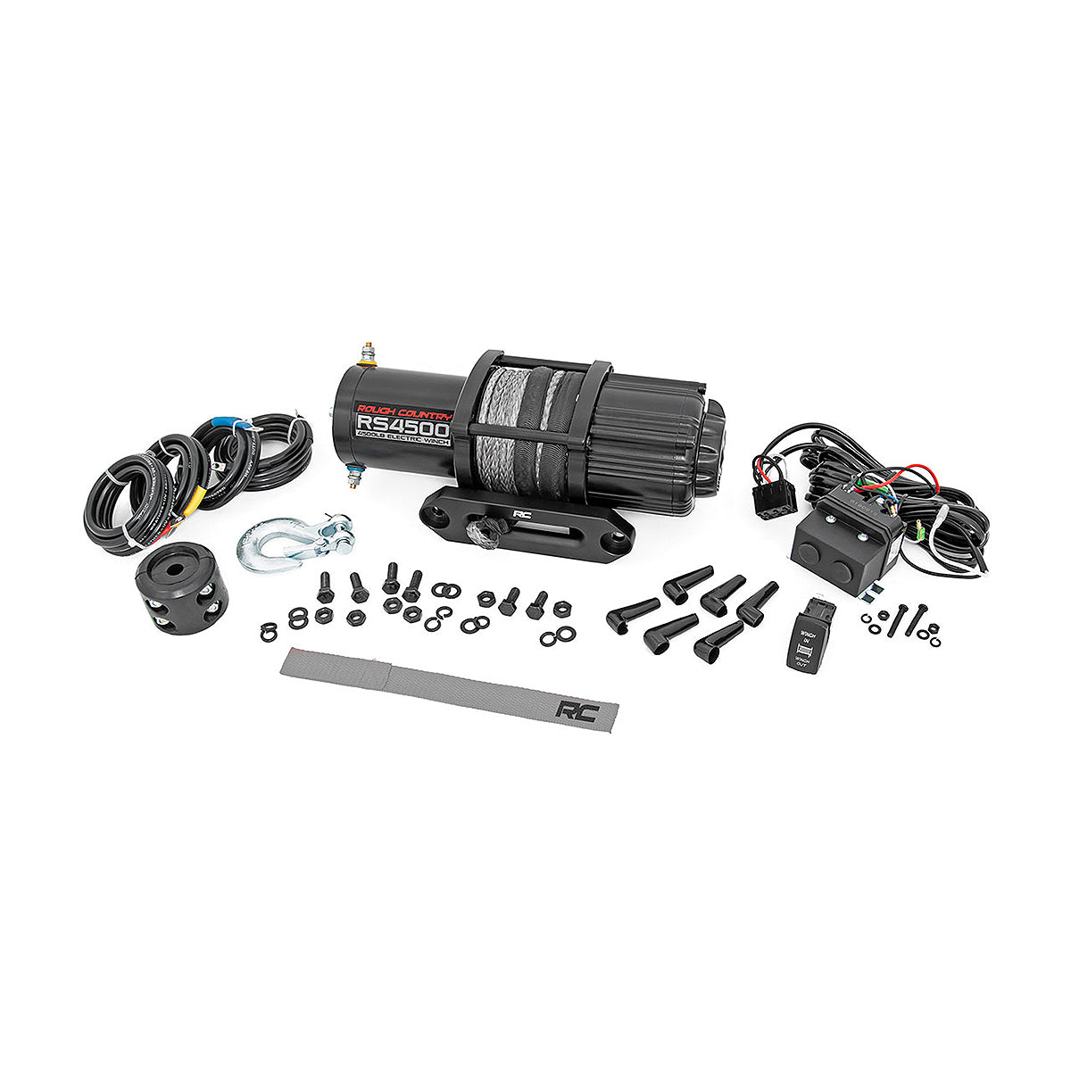 WINCH ROUGH COUNTRY 4500-LB | UTV | CUERDA SINTÉTICA
