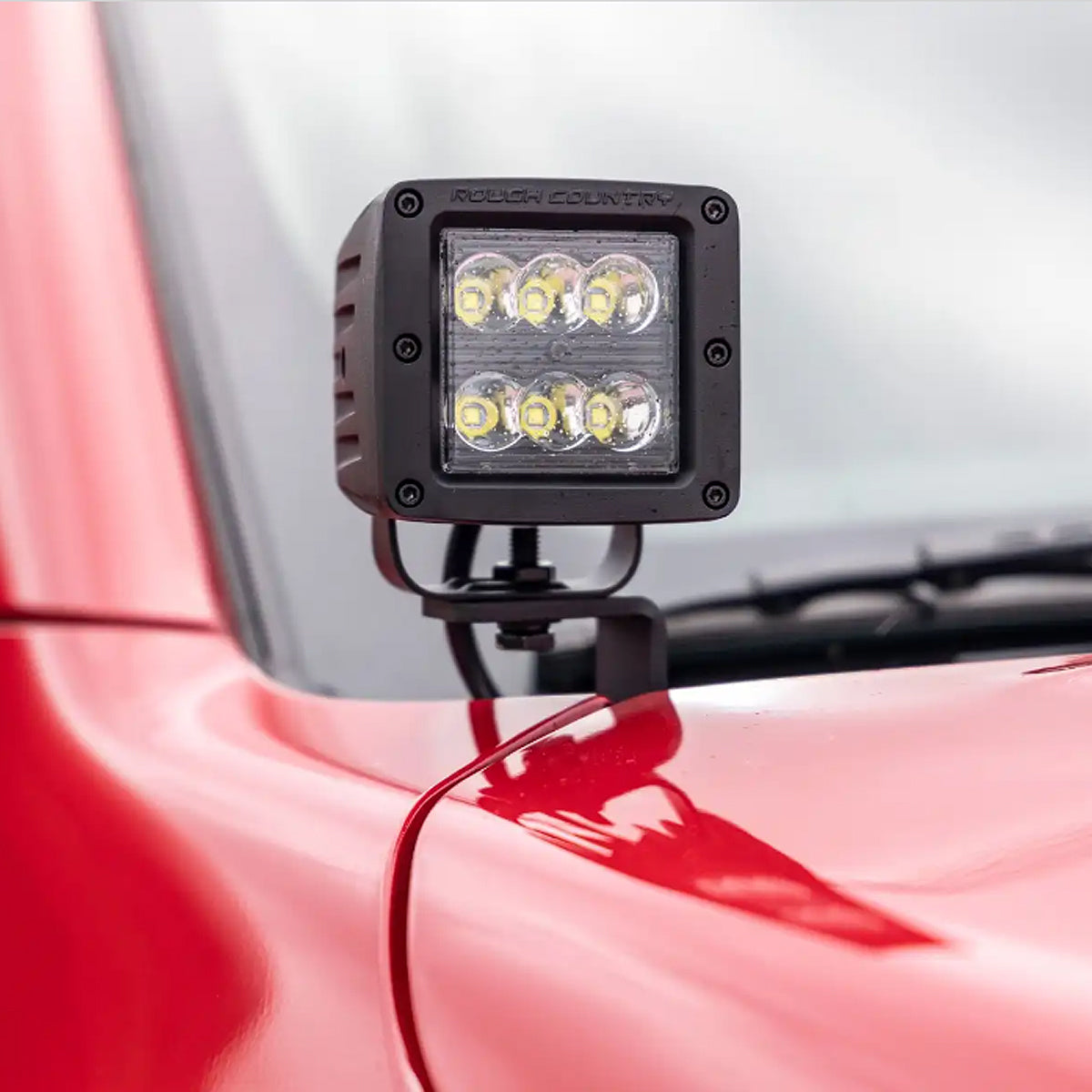 KIT FAROS + BASES PILAR ROUGH COUNTRY PARA NISSAN NP300 FRONTIER 2022 - 2023