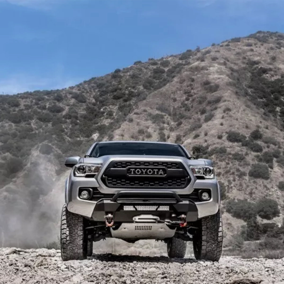 DEFENSA BODY ARMOR WINCH TOYOTA TACOMA 2016 A 2021 BUMPER