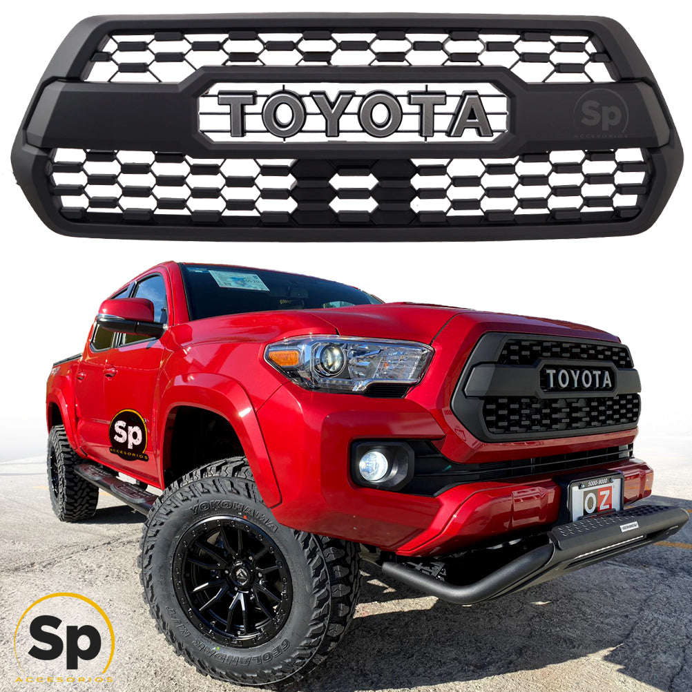 PARRILLA TIPO TRD SIN LED PARA TOYOTA TACOMA 2016 - 2023