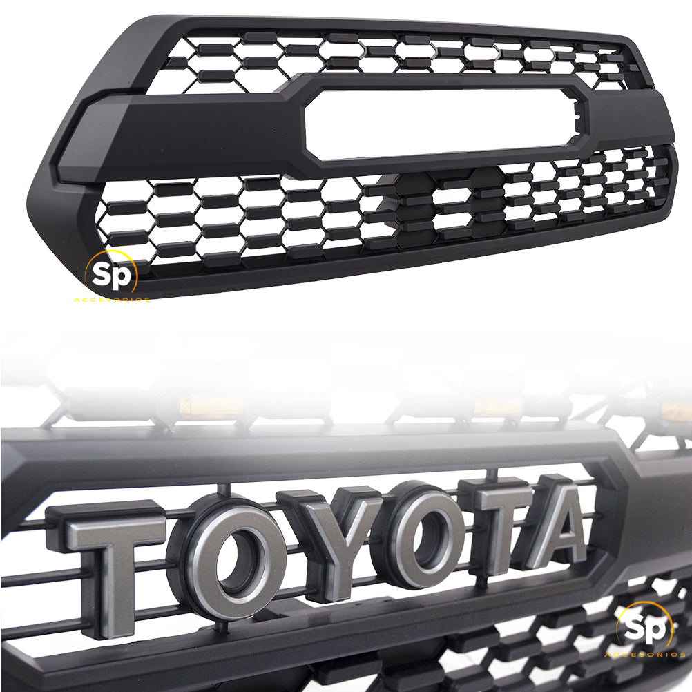 PARRILLA TIPO TRD SIN LED PARA TOYOTA TACOMA 2016 - 2023