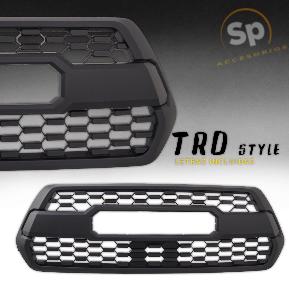 PARRILLA TIPO TRD SIN LED PARA TOYOTA TACOMA 2016 - 2023