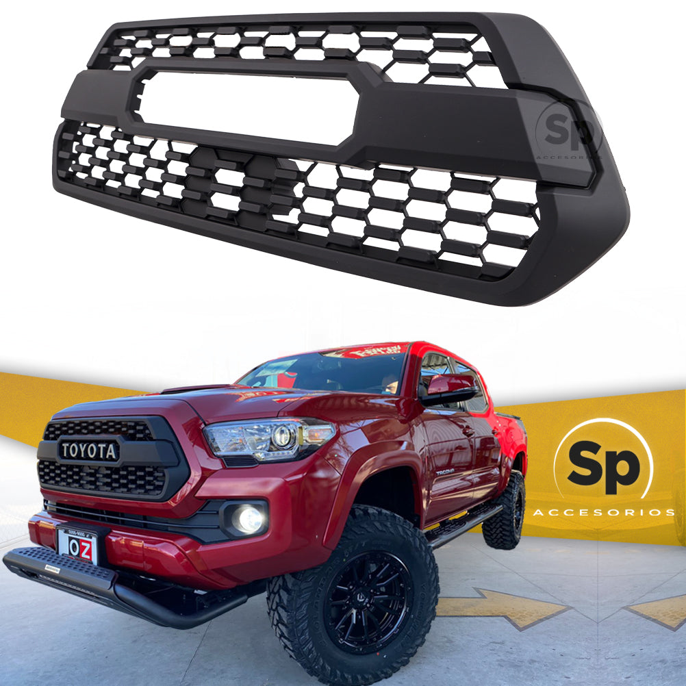 PARRILLA TIPO TRD SIN LED PARA TOYOTA TACOMA 2016 - 2023