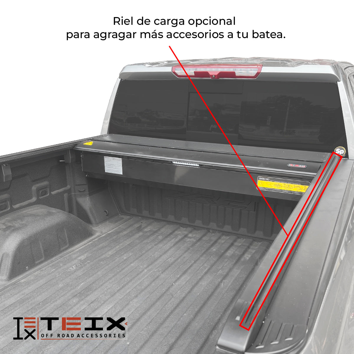 TAPA ELÉCTRICA TEIX POWER-X PARA CHEVROLET GMC SILVERADO SIERRA CHEYENNE 2019 - 2024 6.5 CAB SENC