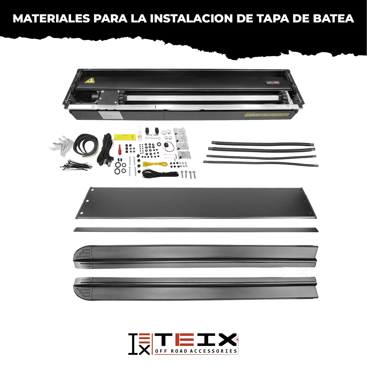 TAPA ELÉCTRICA TEIX POWER-X PARA CHEVROLET GMC SILVERADO SIERRA CHEYENNE 2019 - 2024 6.5 CAB SENC