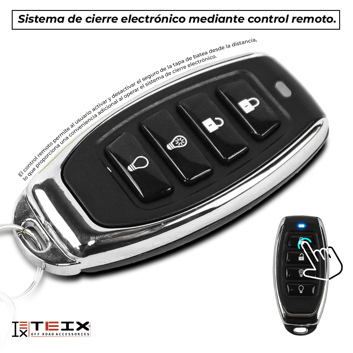 TAPA ELÉCTRICA TEIX POWER-X PARA CHEVROLET GMC SILVERADO SIERRA CHEYENNE 2019 - 2024 6.5 CAB SENC