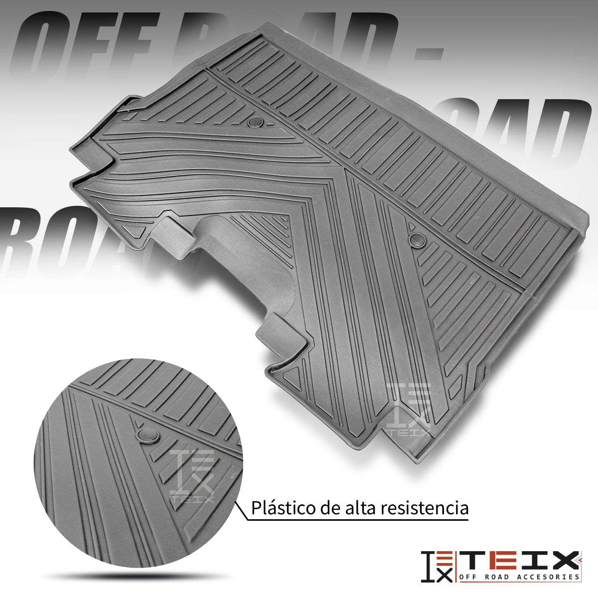TAPETES DELANTEROS Y TRASEROS ABS USO RUDO TEIX PARA FORD F-150 2015 - 2023 DOBLE CABINA
