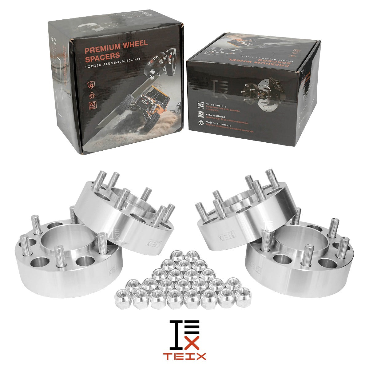 Kit Espaciadores De Rines Tundra 2022-2025 De 2 Pulgadas 6X139.7 95mm 2" 14X1.5