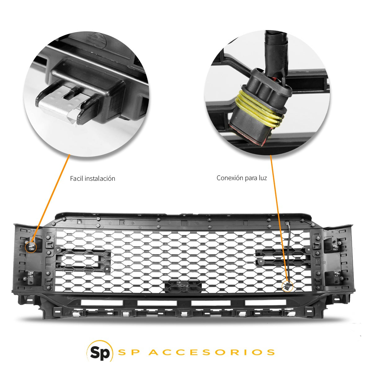 PARRILLA LED TIPO RAPTOR LÍNEA NUEVA PARA FORD LOBO F150 2021 - 2024