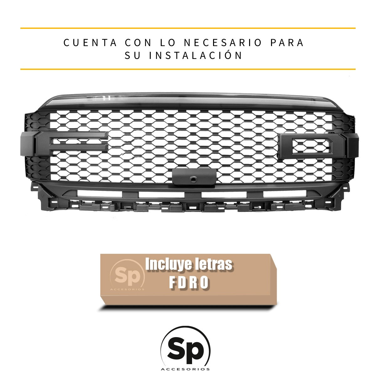 PARRILLA LED TIPO RAPTOR LÍNEA NUEVA PARA FORD LOBO F150 2021 - 2024