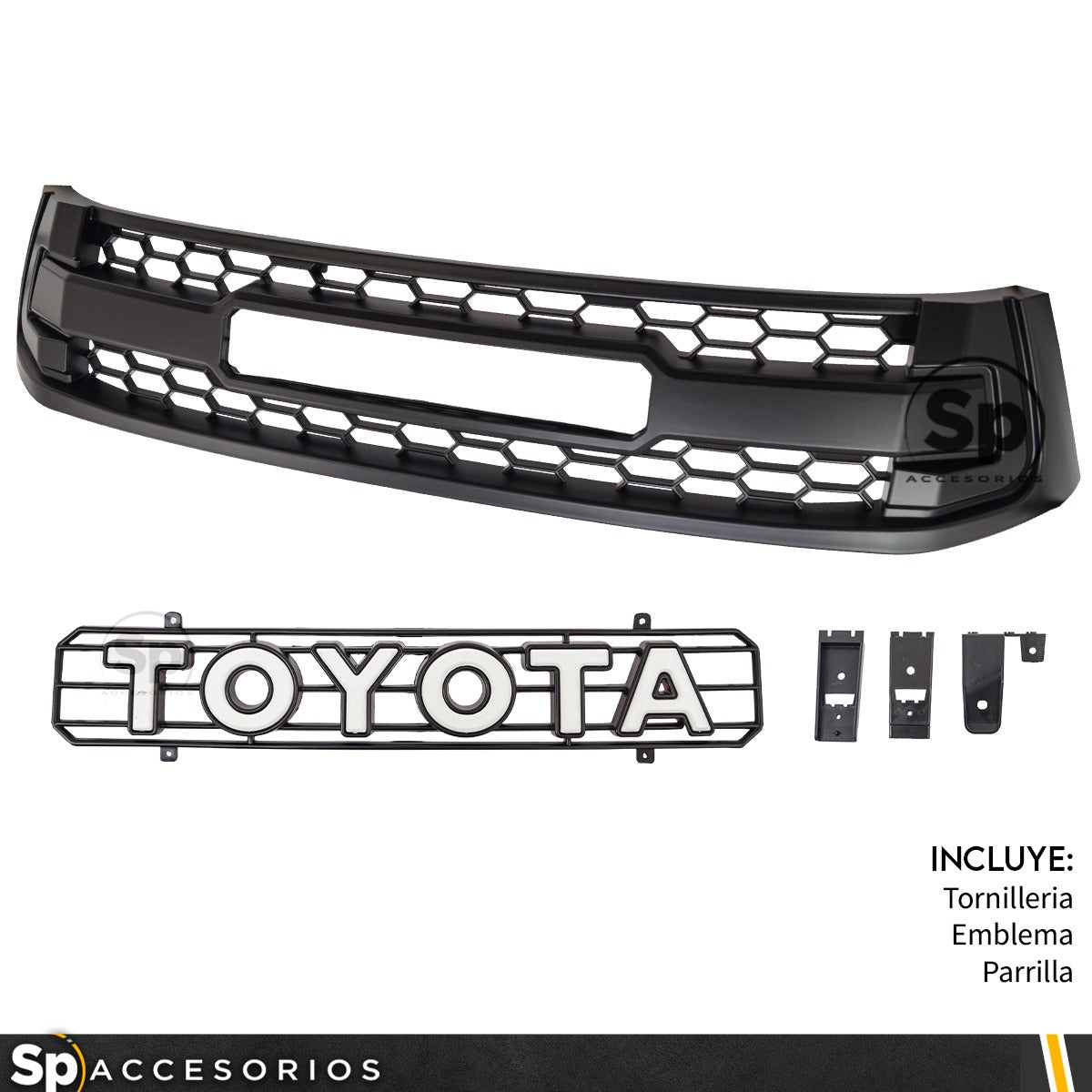 PARRILLA TRD PARA TOYOTA HILUX 2016 A 2023 OFF ROAD