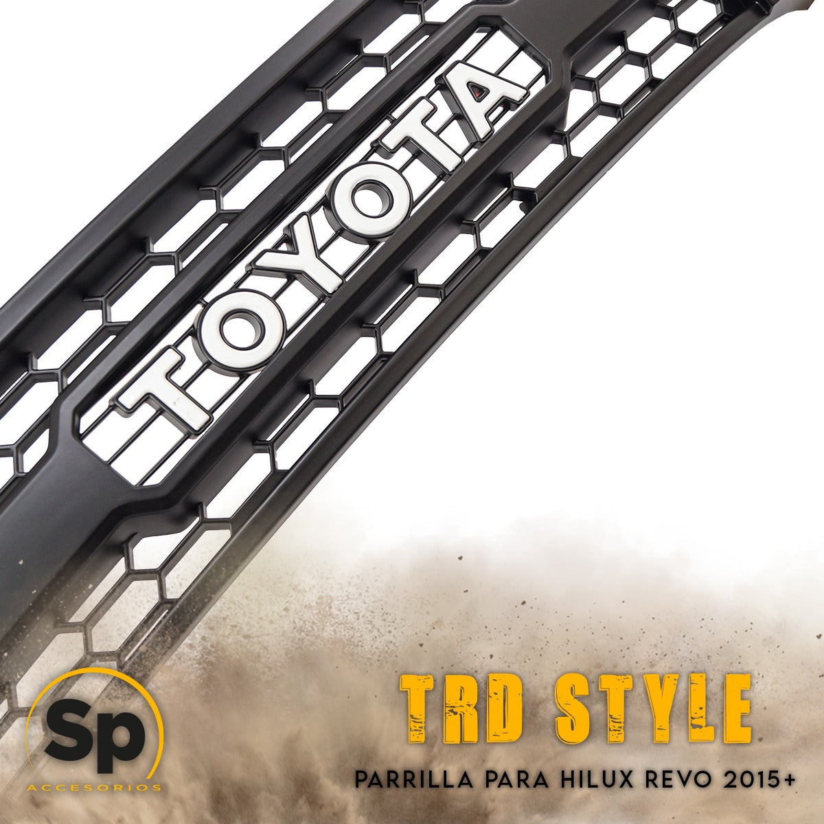 PARRILLA TRD PARA TOYOTA HILUX 2016 A 2023 OFF ROAD