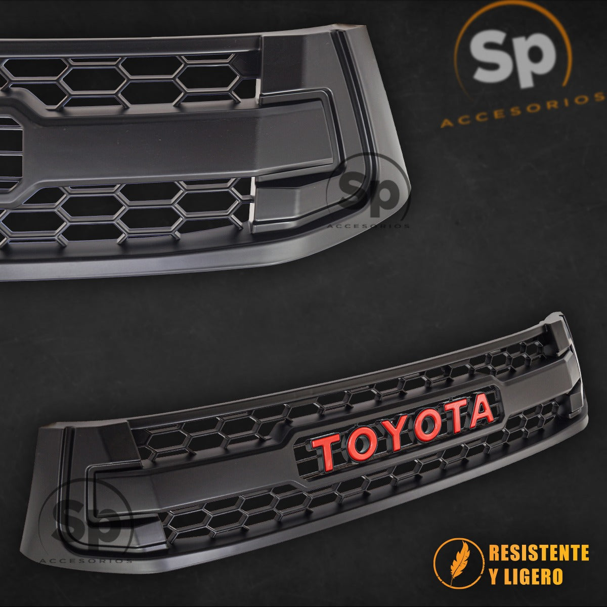 PARRILLA TRD PARA TOYOTA HILUX 2016 A 2023 OFF ROAD