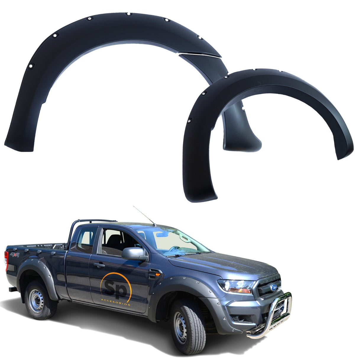 CANTONERAS PARA FORD RANGER 2016 A 2020 ABS REMACHES Y LED