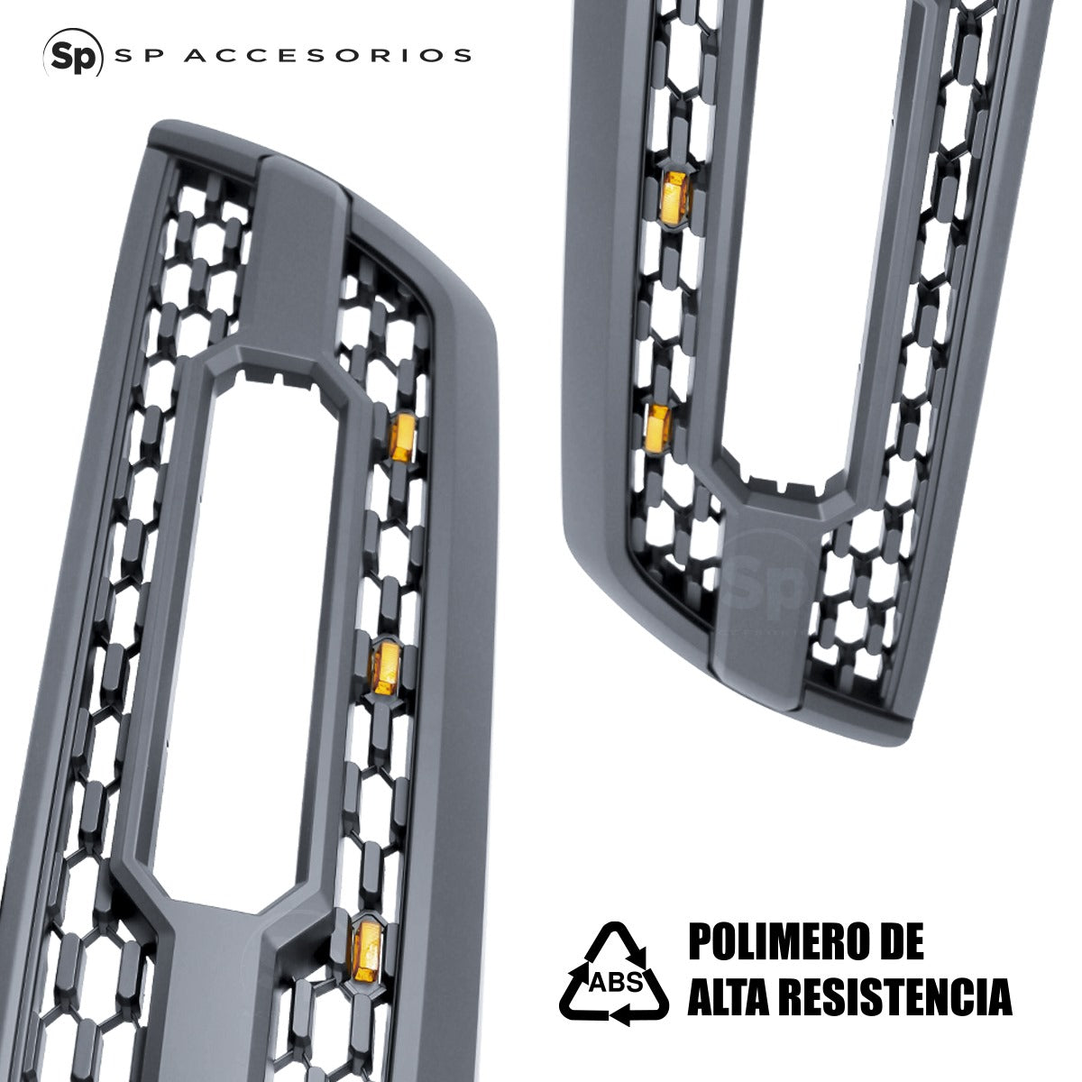 PARRILLA FRONTAL TIPO TRD CON LED PARA TOYOTA 4RUNNER 2006 - 2009