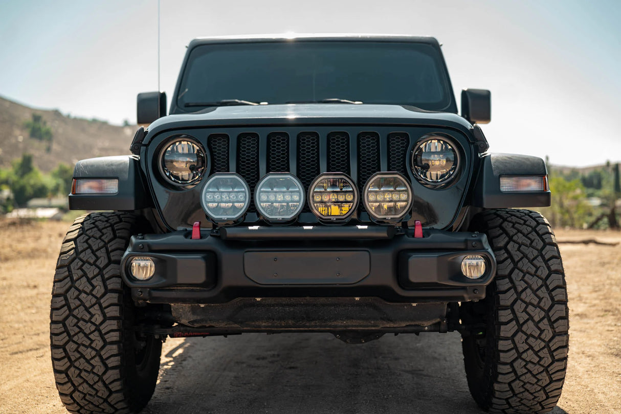 Soporte Barra Bracket De Luces Barra Led DV8 Off Road Mopar Para Defensa delantera Para Jeep Wrangler JL 2018-2026