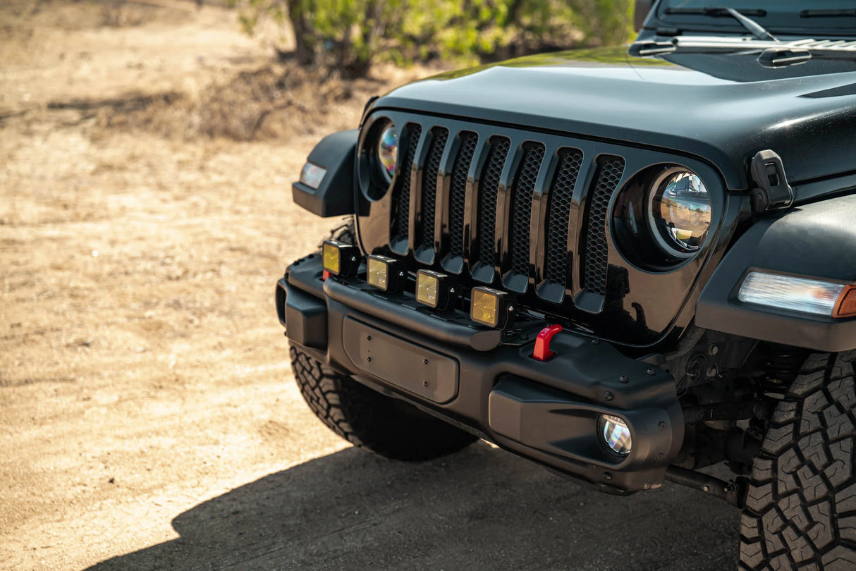 Soporte Barra Bracket De Luces Barra Led DV8 Off Road Mopar Para Defensa delantera Para Jeep Wrangler JL 2018-2026
