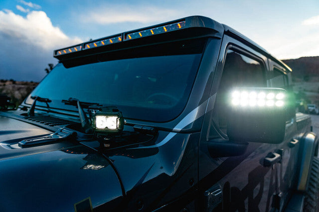 BARRA LUZ LED PARABRISAS ORACLE/ JEEP WRANGLER JL-GLADIADOR JT