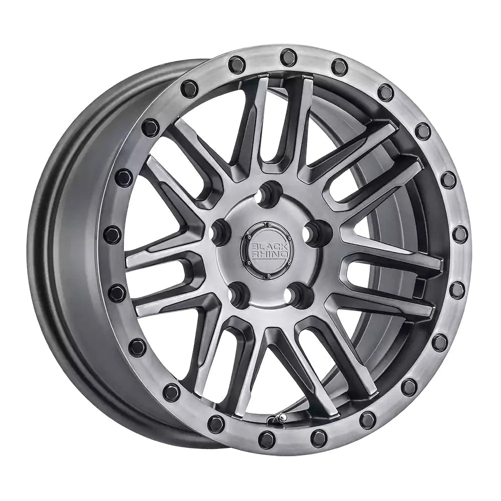 RIN BLACK RHINO ARCHES BRUSHED GUNMETAL W-BLACK BOLTS / APLICACIONES PARA NP300 FRONTIER