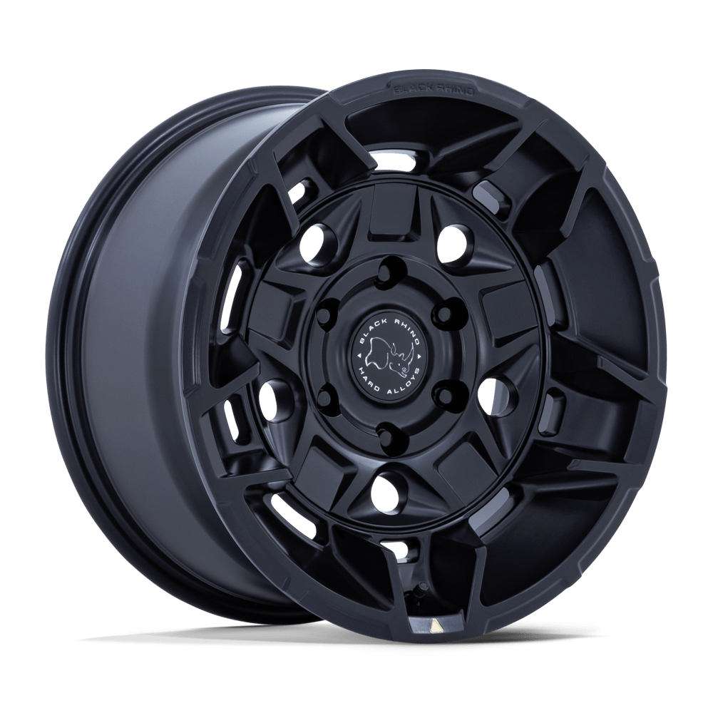 RINES BLACK RHINO GUARD 17x8.5 6X139.7 ET 00 CB 106.1 MATTE BLACK