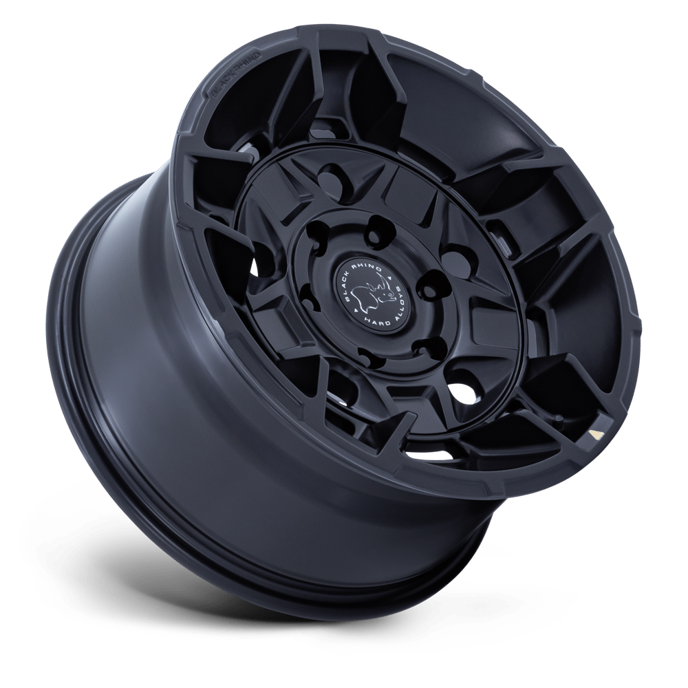 RINES BLACK RHINO GUARD 17x8.5 6X139.7 ET 00 CB 106.1 MATTE BLACK